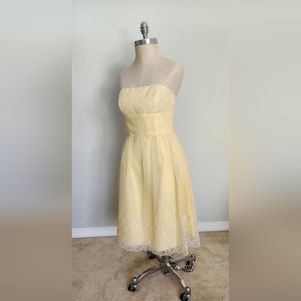 Convertible Strapless Eyelet Dress - Picture 2 of 16